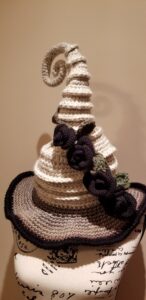 Black Rose Twisted Witch Hat